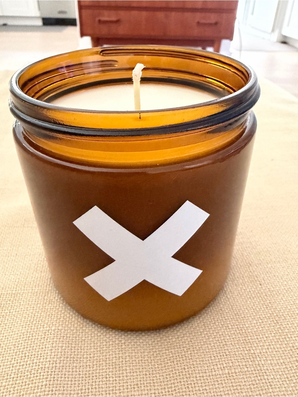 NWT Wax Buffalo INTO THE WOODS 16 oz Pure Soy Candle Amber Jar